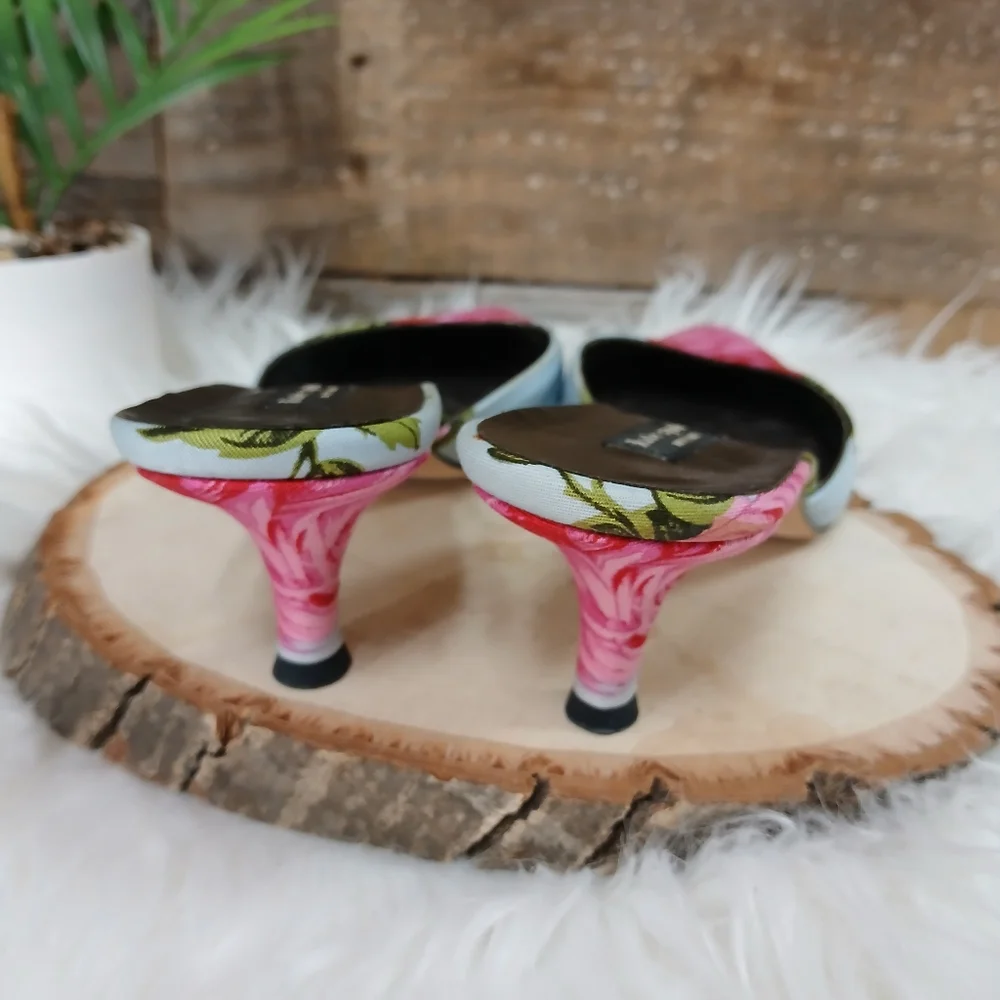Kate Spade Pink Floral Heels - Picture 6 of 10